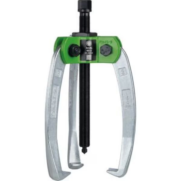 Kukko 3-Jaw Self Centering Puller, 8.5 Ton Capacity 7/8in To 6-3/8in Open, 6-3/8in Reach, Kukko Quality Tools, Mfr#: 45-3